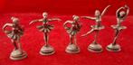 5 Vintage metalen sculptures van ballerina's, Ophalen of Verzenden