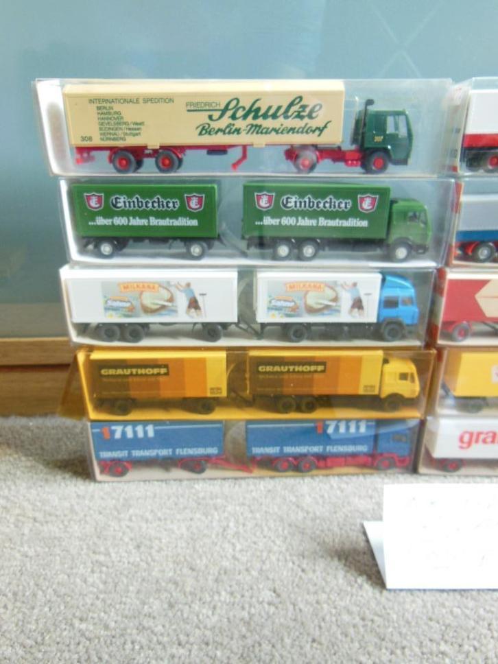 10 x WIKING voorwagens +aanhang in Doosjes 1:87 ZGAN, Hobby en Vrije tijd, Modelauto's | 1:87, Zo goed als nieuw, Bus of Vrachtwagen
