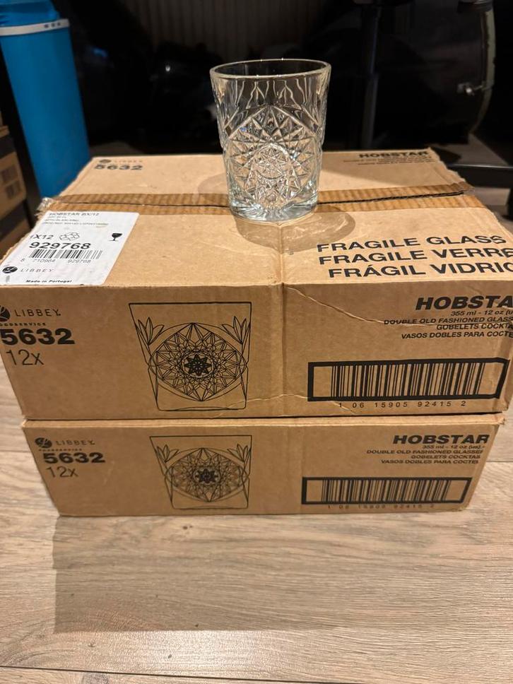 Grote Partij Glazen: Pasabahce & Hobstar, Huis en Inrichting, Keuken | Servies, Zo goed als nieuw, Glas of Glazen, Overige stijlen