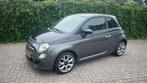 Fiat 500 1.2 69PK, GQ uitv., 16" LM.velgen, Leder, Airco., Voorwielaandrijving, 4 cilinders, 840 kg, Zwart