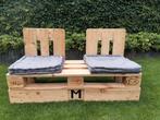 Loungebankje., Ophalen, Zo goed als nieuw, Hout, 2 zitplaatsen