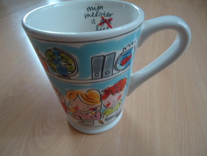 Blond Amsterdam mok "mijn meester" XL, Huis en Inrichting, Keuken | Servies, Zo goed als nieuw, Kop(pen) en/of Schotel(s), Blond Amsterdam