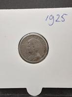 25 cent 1925 koningin Wilhelmina, Postzegels en Munten, Munten | Nederland, Zilver, 25 cent, Ophalen of Verzenden, Koningin Wilhelmina