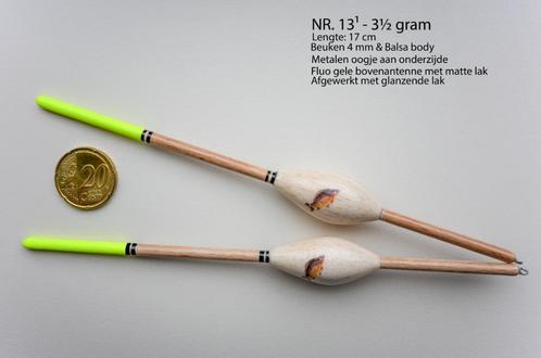 KARPERDOBBER HANDBUILT NR. 13¹ / 3½ gram, Watersport en Boten, Hengelsport | Karpervissen, Nieuw, Dobber of Lood, Ophalen of Verzenden