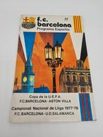 FC Barcelona - Aston Villa Uefa Cup kwartfinale 1978, Verzamelen, Sportartikelen en Voetbal, Boek of Tijdschrift, Gebruikt, Ophalen of Verzenden