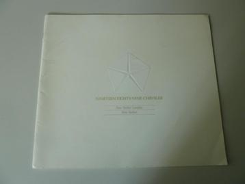 1989 Chrysler New Yorker Landau Grote Prestige Brochure USA beschikbaar voor biedingen