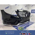W205 C205 AMG VOORBUMPER COMPLEET ZWART 2014-2018 origineel, Gebruikt, Voor, Mercedes-Benz, Ophalen of Verzenden