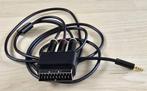 Verloopkabel SCART -> Component -> 3mm Jack, 2 meter lang, Ophalen of Verzenden, Zo goed als nieuw, 2 tot 5 meter, Scartkabel