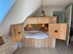 Steigerhouten Bedstee Dutchwood, Ophalen, Zo goed als nieuw, Hoogslaper
