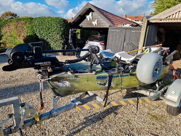 Hobie Kayak Pro Angler 12 360 zeer uitgebreid en compleet, Watersport en Boten, Kajaks, Zo goed als nieuw, 1-persoons, Ophalen