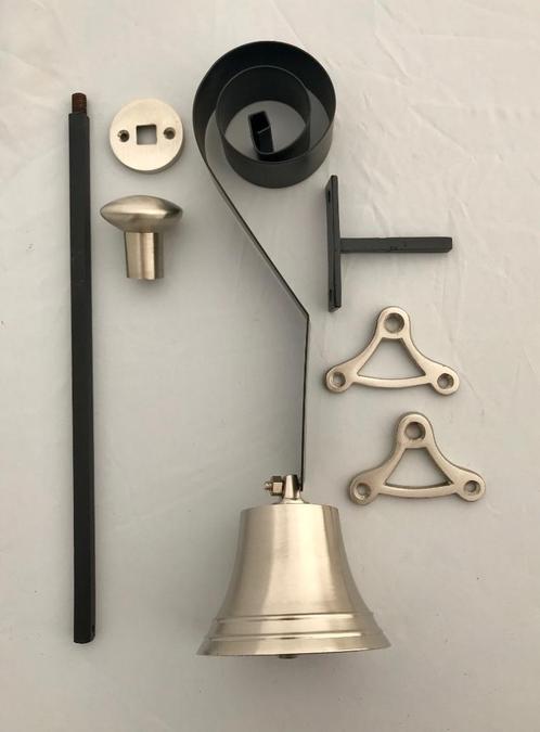 Trekbel,deurbel,bel,oudebel,authentieke bel,messing glans Tr, Antiek en Kunst, Antiek | Woonaccessoires, Ophalen of Verzenden