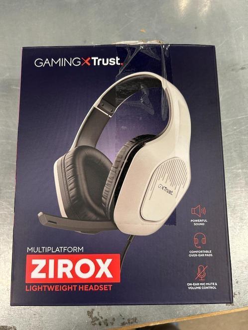 Trust Zirox game koptelefoon, Computers en Software, Headsets, Nieuw, Over-ear, Bedraad, Gaming headset, Volumeregelaar, Ophalen of Verzenden