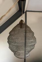 Gehaakte ijzeren hanglamp, Huis en Inrichting, Lampen | Hanglampen, Ophalen, Zo goed als nieuw, Metaal, Minder dan 50 cm