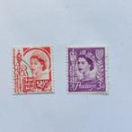 Engeland Jersey  Mi 1 + 2, Ophalen of Verzenden, Gestempeld