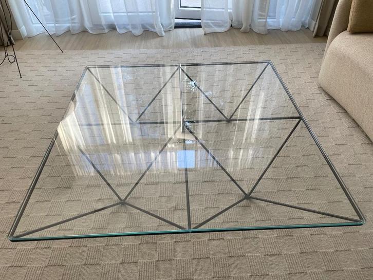 Paolo Piva Alanda salontafel, B&B Italia, 120x120, Huis en Inrichting, Tafels | Salontafels, Gebruikt, Minder dan 50 cm, 100 tot 150 cm