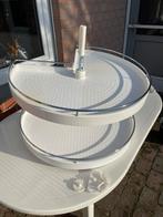 Carrousel hoekkast, Ophalen, Gebruikt, Wit, 50 tot 100 cm