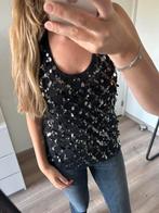 Zwarte top met pailletten, Kleding | Dames, Tops, Zigga, Verzenden, Zwart, Maat 42/44 (L)