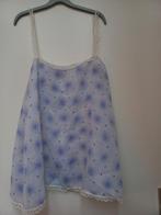 Wit met blauwe schort voor b.v. carnaval, Maat 38/40 (M), Carnaval, Ophalen of Verzenden, Kleding