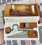 Vintage Bar-set Barset kurkentrekker zaag cheese wine rasp, Antiek en Kunst, Ophalen of Verzenden