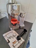RVS Espressomachine met melkopschuimer - Pistonmachine, Ophalen, Afneembaar waterreservoir, Espresso apparaat, Gemalen koffie