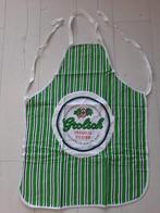 Te koop: groen/ wit gestreept Grolsch barschort, Sint /Kerst, Ophalen of Verzenden, Zo goed als nieuw, Overige typen, Grolsch