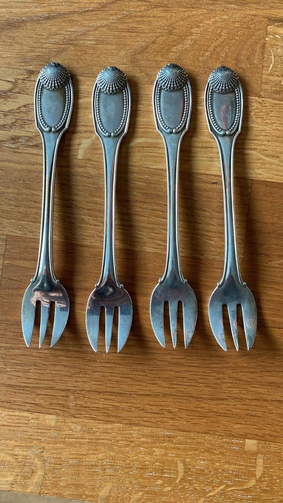 Zilveren vorkjes. WD-18., Antiek en Kunst, Antiek | Goud en Zilver, Zilver, Ophalen of Verzenden