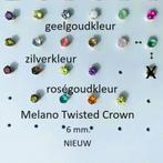 NIEUW: Melano Twisted zirkonia CROWN zettingen van 6 mm., Nieuw, Ophalen of Verzenden, 17 tot 18, Dame