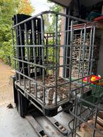 IBC krat met stalen bodem, Tuin en Terras, Haardhout, Minder dan 3 m³, Ophalen