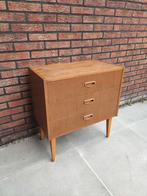 Vintage Deens / Zweeds ladekastje, Ophalen, Teakhout, 50 tot 100 cm, Zo goed als nieuw