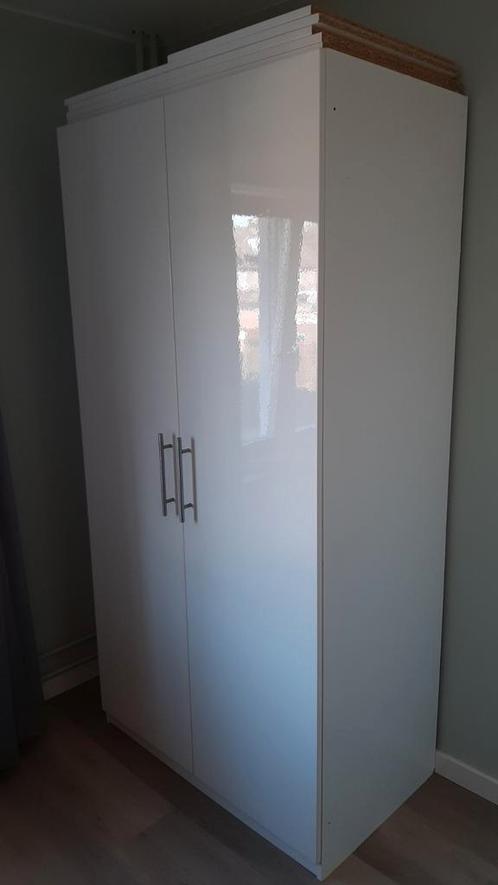 3x ikea pax hoogglas witte kastdeuren, Huis en Inrichting, Kasten | Kledingkasten, Zo goed als nieuw, 200 cm of meer, Ophalen