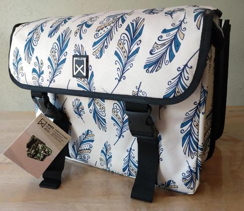 Willex 10488 dubbele fietstas Blue Feather Metropolis 34 L, Sport en Fitness, Wielrennen, Nieuw, Overige typen, Ophalen of Verzenden