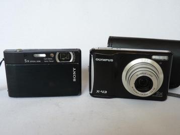 Sony Cyber-shot DSC-T100 en Olympus X-43 beschikbaar voor biedingen