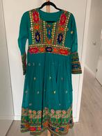 Afghaanse jurk, Groen, Maat 38/40 (M), Ophalen of Verzenden, Zo goed als nieuw