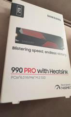 Samsung 990 Pro 2TB SSD met heatsink – NIEUW & ongeopend, Computers en Software, Harde schijven, Ophalen, SSD, Desktop, Overige aansluitingen