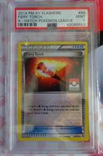 Pokemon Fiery Torch XY Flashfire x-cross Promo League PSA 9, Ophalen of Verzenden, Nieuw, Losse kaart, Foil