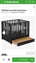 TWF Box Laura met Lade Zwart -goede staat, Kinderen en Baby's, Boxen, Ophalen, Gebruikt, Vierkant, In hoogte verstelbaar