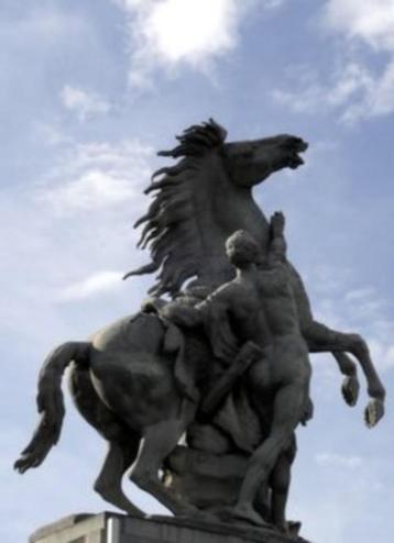 Strijd tussen man en paard Beeld, Miniatuur van de Cheveaux beschikbaar voor biedingen