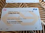 1 dag trein vrij reizen met de NS, Tickets en Kaartjes, Eén persoon, Trein, Algemeen kaartje