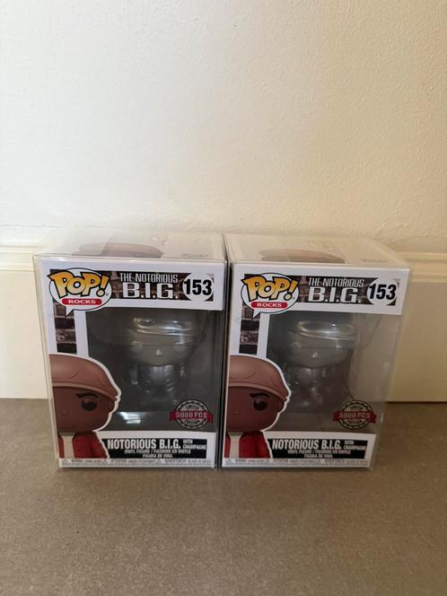 2x Funko Pop Notorious B.I.G. 153 Special Edition, Verzamelen, Poppetjes en Figuurtjes, Zo goed als nieuw, Ophalen of Verzenden