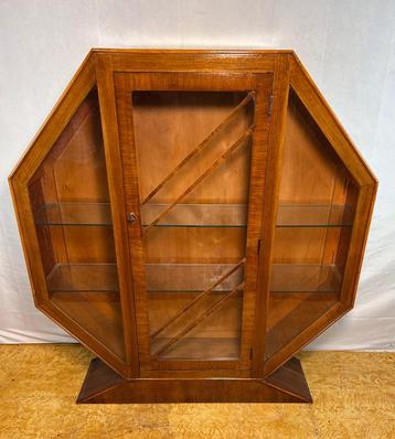 Gratis bezorging! Art Deco Vintage Brocante Walnotenhouten H beschikbaar voor biedingen