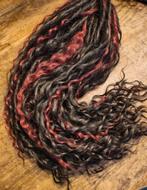Handgemaakte dreads (curly), Sieraden, Tassen en Uiterlijk, Uiterlijk | Haarverzorging, Ophalen of Verzenden, Nieuw, Pruik of Haarverlenging