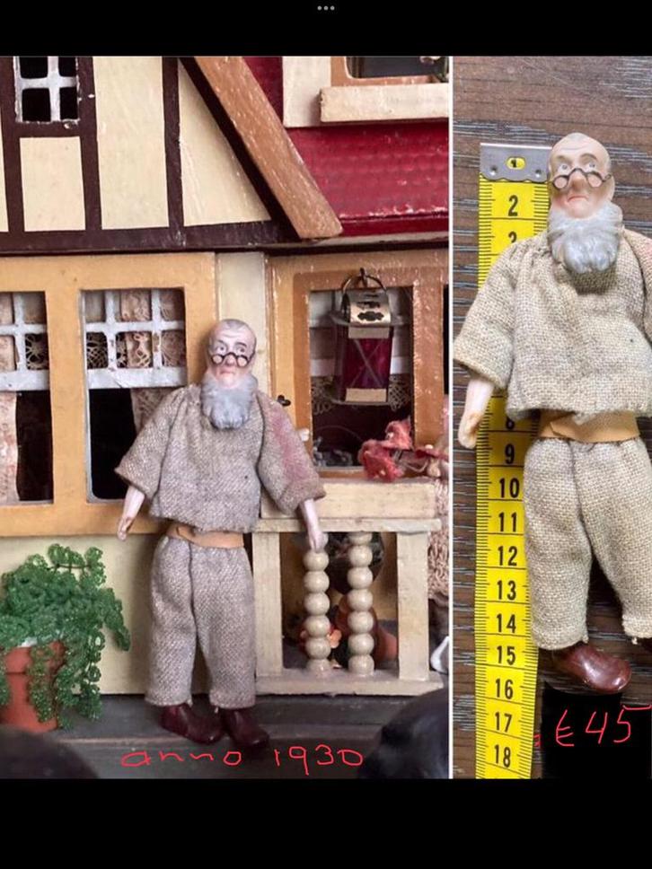 🌿Pop ,”ANTIEK POPPENHUIS PORSELEINEN POPJE”🌿1930, Antiek en Kunst, Antiek | Speelgoed, Verzenden