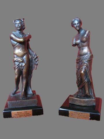 Bronzen duo Milo Mercurius & Venus brons. beschikbaar voor biedingen