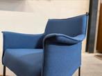 Design on Stock Limec fauteuil blauw ploegwool stof, Huis en Inrichting, Fauteuils, Design on Stock, 75 tot 100 cm, Ophalen of Verzenden