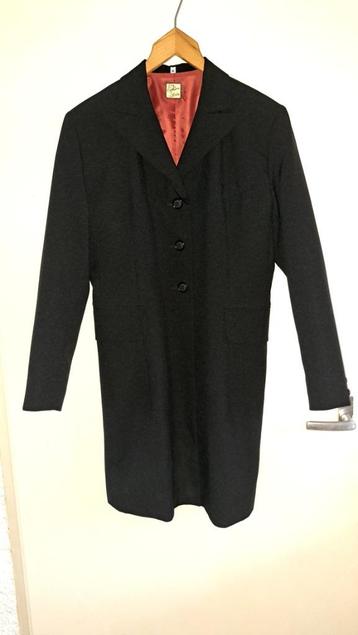Mooie nette lange zwarte blazer / jasje maat 44 (zgan) beschikbaar voor biedingen
