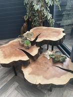 Boomstamtafel salontafel sequoia hout, Huis en Inrichting, Tafels | Salontafels, Ophalen