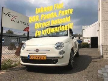 Gezocht! Inkoop Fiat 500, Panda, Punto, Doblo en Qubo beschikbaar voor biedingen