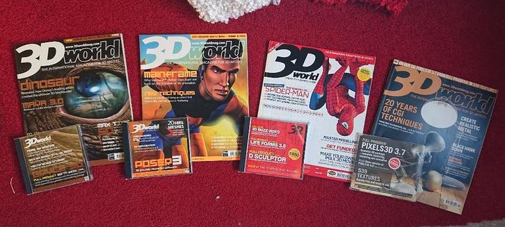 3D World Magazine 4 nrs inc software, Computers en Software, Ontwerp- en Bewerkingssoftware, Zo goed als nieuw, Ophalen of Verzenden