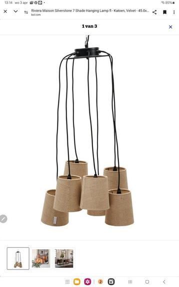 riviera maison  silverstone 7 shade hanging lamp beschikbaar voor biedingen