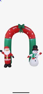 Kerstboog met kerstman en sneeuwpop, Ophalen, Zo goed als nieuw
